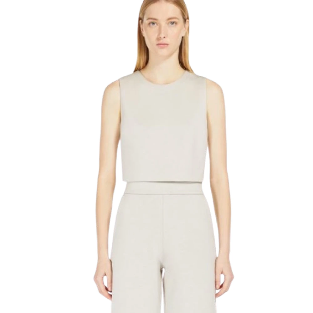 Max Mara Beige Mouwloze Top Beige Dames