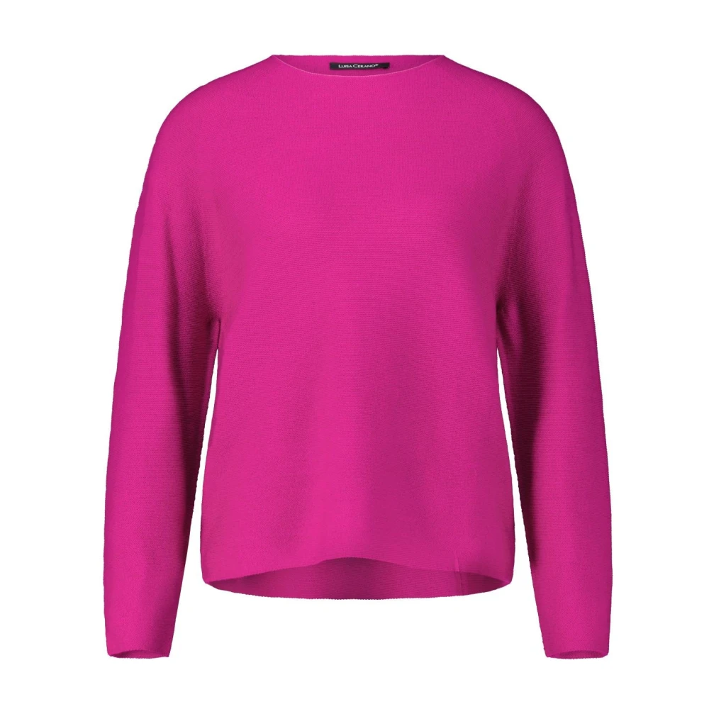 LUISA CERANO Licht Gebreide Trui Pink Dames