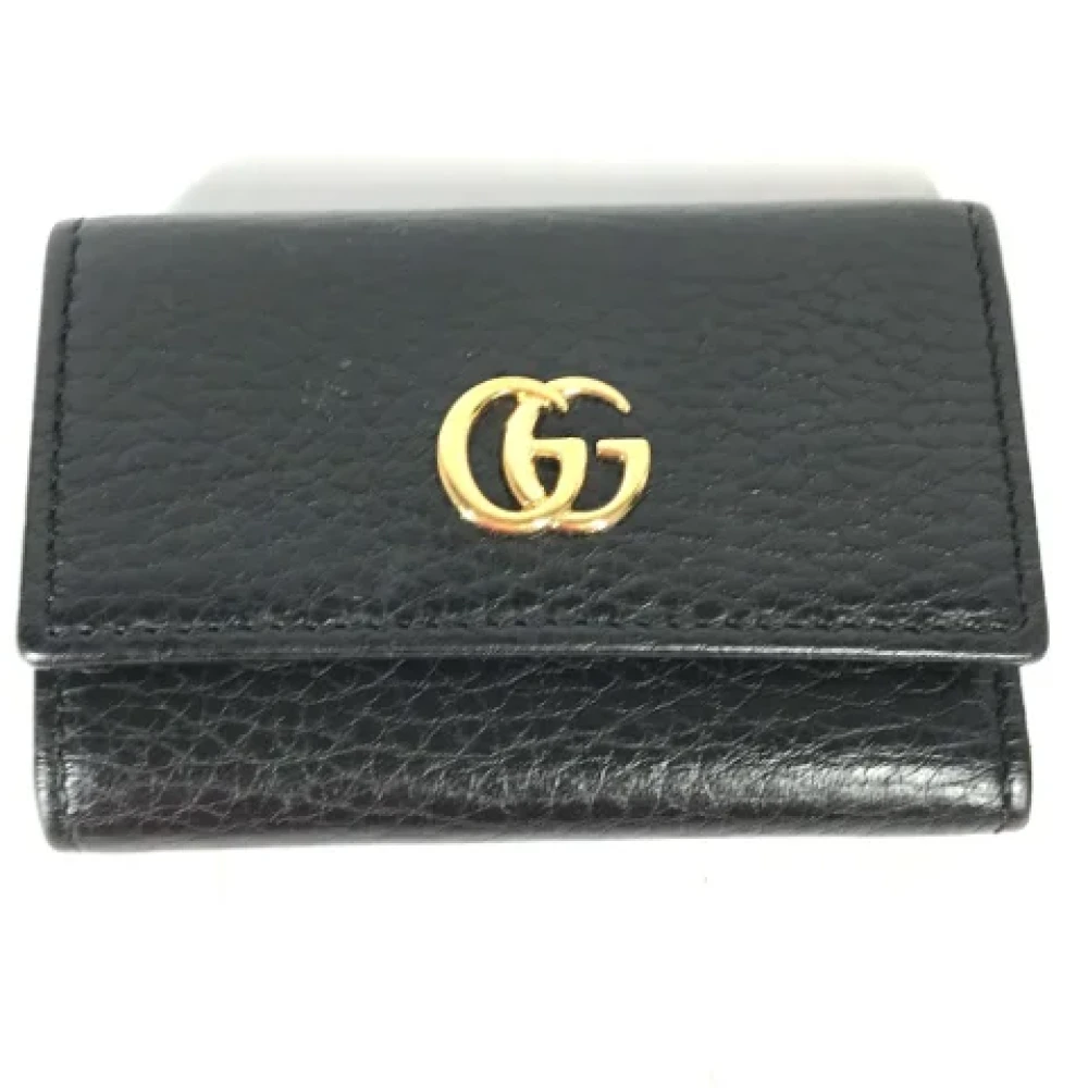 Gucci Vintage Pre-owned Leather key-holders Black Dames
