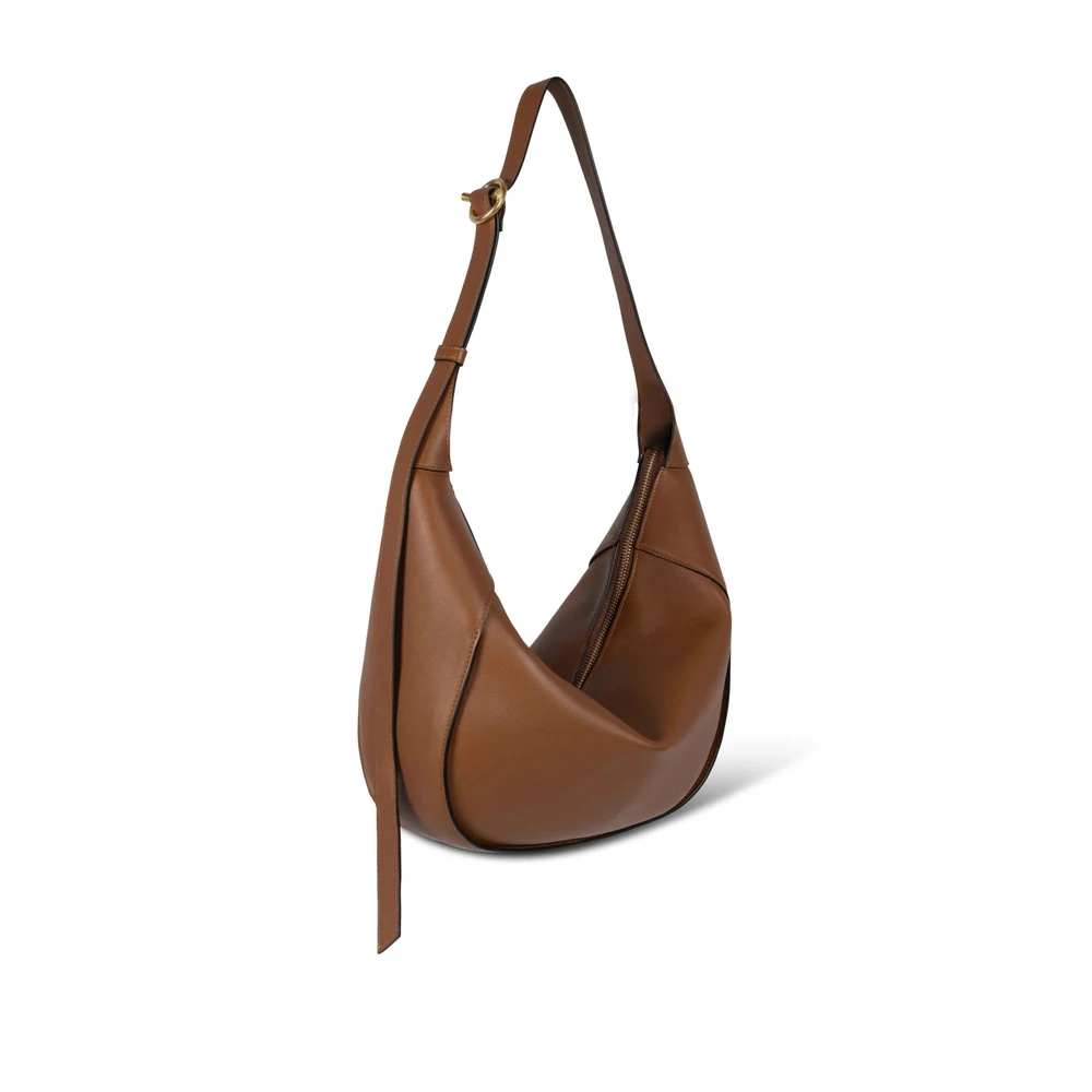 Wandler Bruine Schoudertas met Toprits Brown Dames