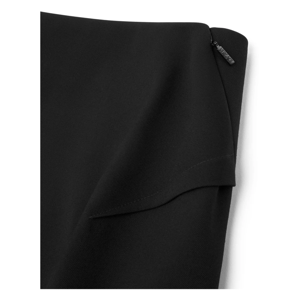 Versace Elegante Zwarte Rok Black Dames