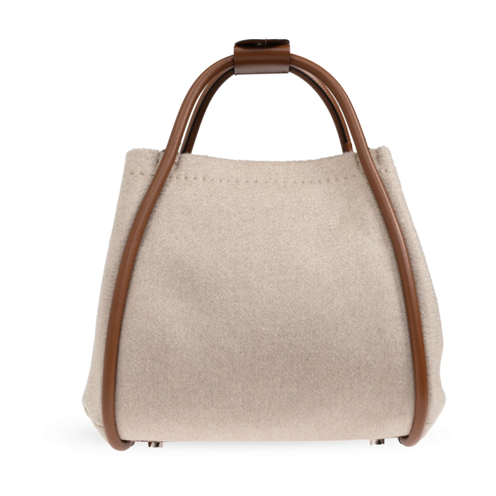 Max Mara Tas Marine Klein type shopper Beige Dames