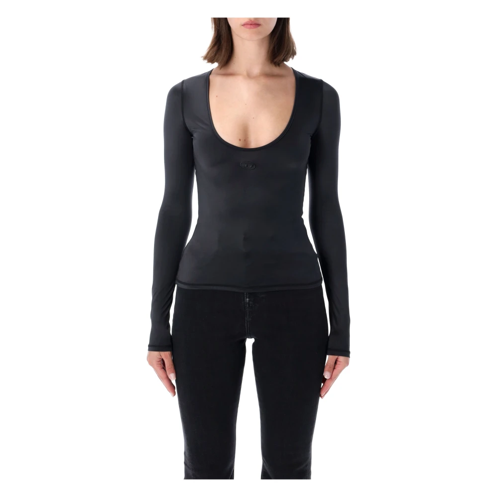 Diesel Donna Nero Top, L, New,