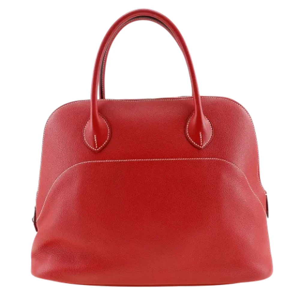 Hermès Vintage Pre-owned Leather handbags Red Dames