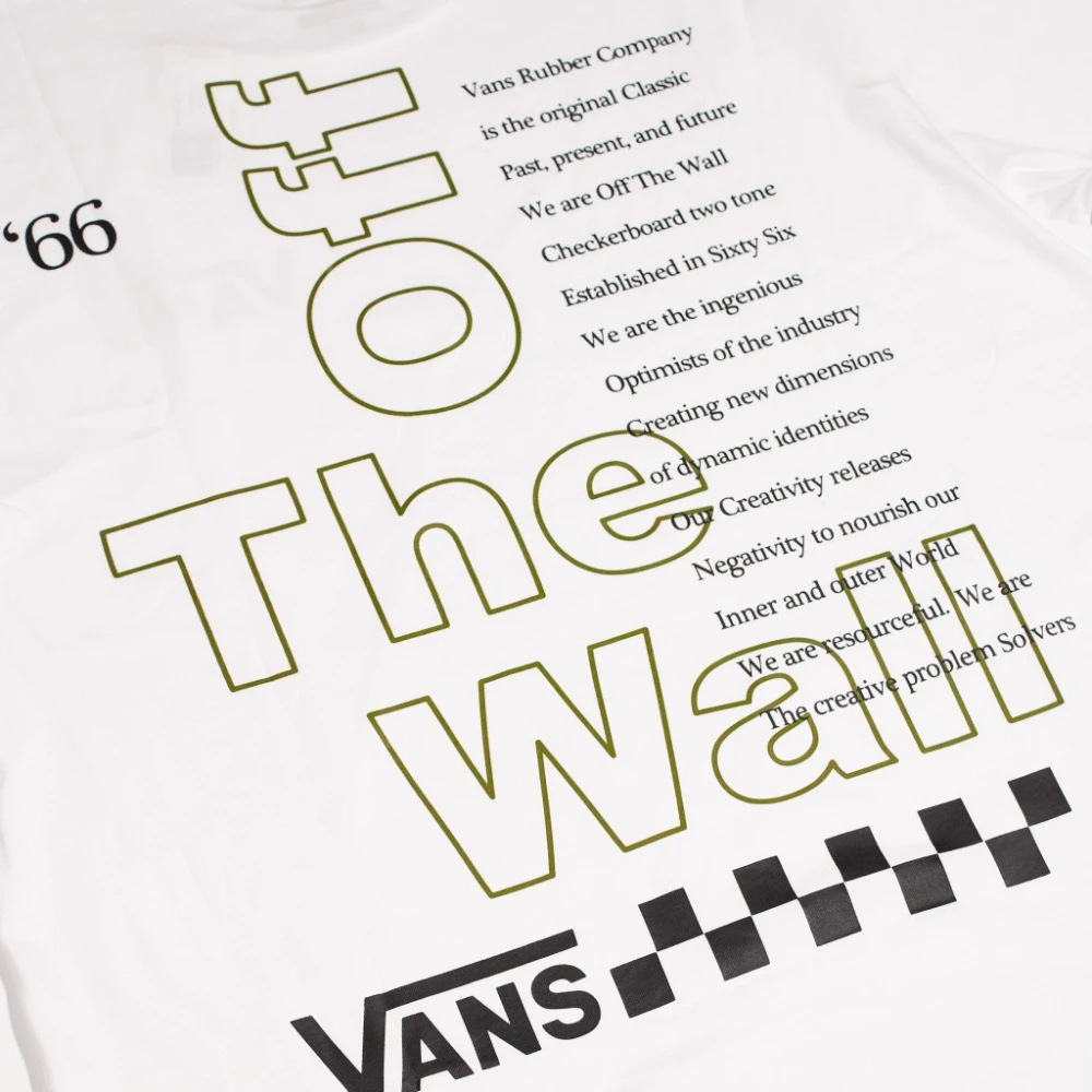 Vans Witte Grafische T-shirt White Heren