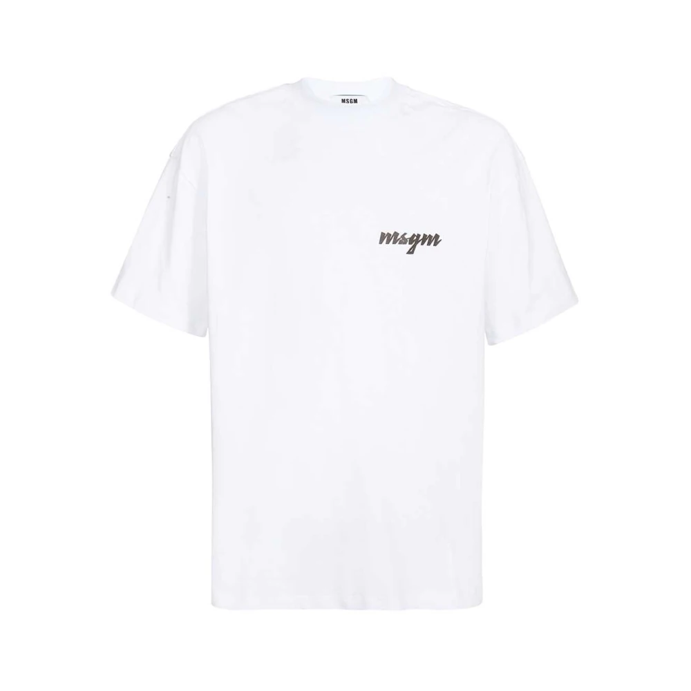 Msgm - Tops > T-Shirts - White - Msgm - Modalova