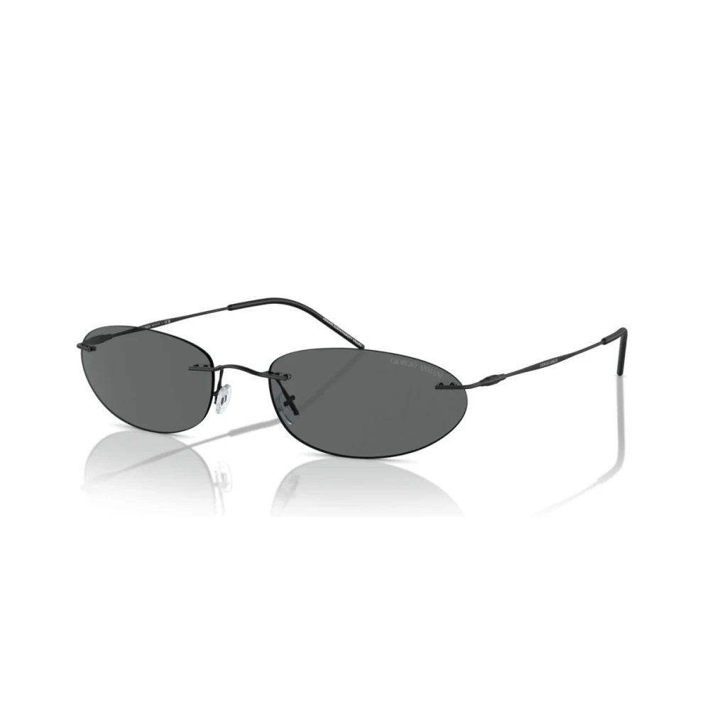 Giorgio Armani Matte Black/Dark Grey Sunglasses Ar 1508M - Female - Sunglasses - Black - 58 Mm - Accessories