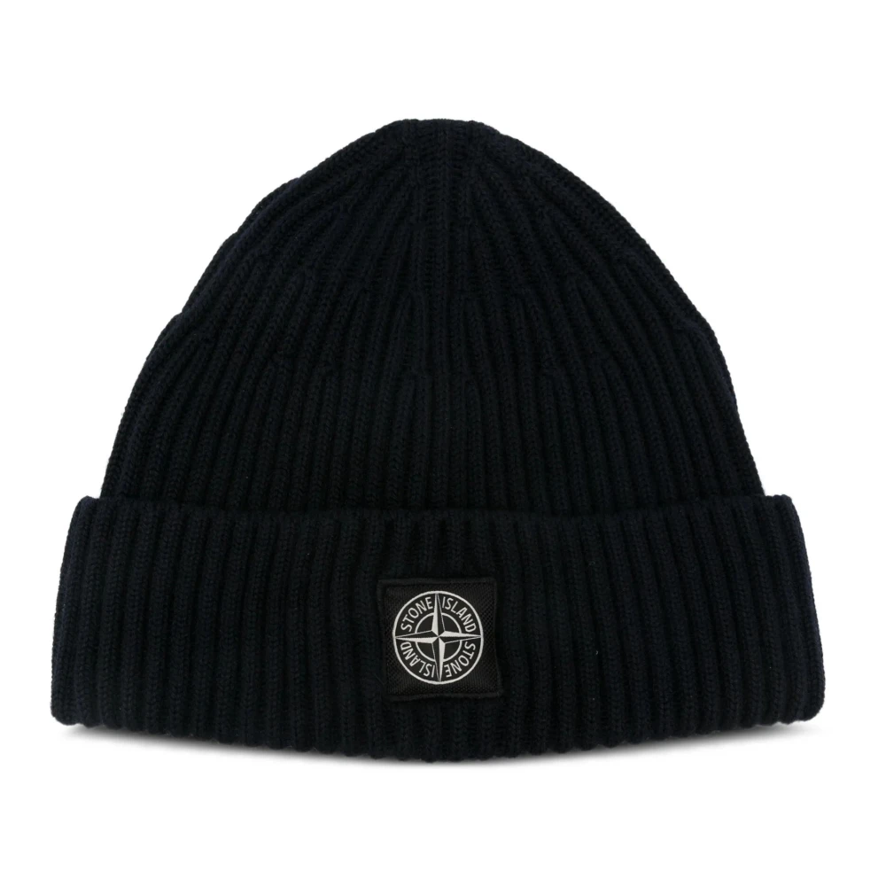 Stone Island Herren Schwarz Beanie - Bild 4