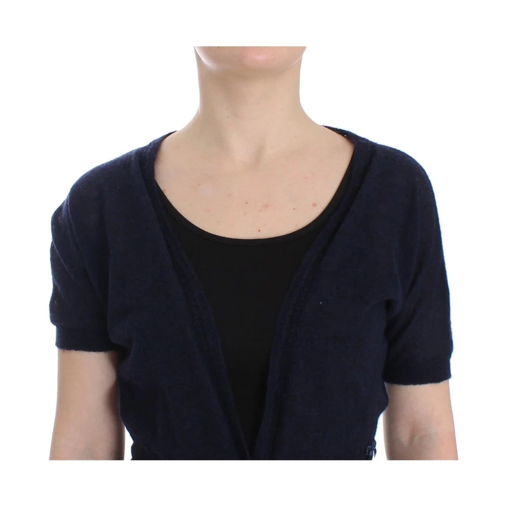 Ermanno Scervino Blauwe Cashmere V-hals Cardigan Sweater Blue Dames