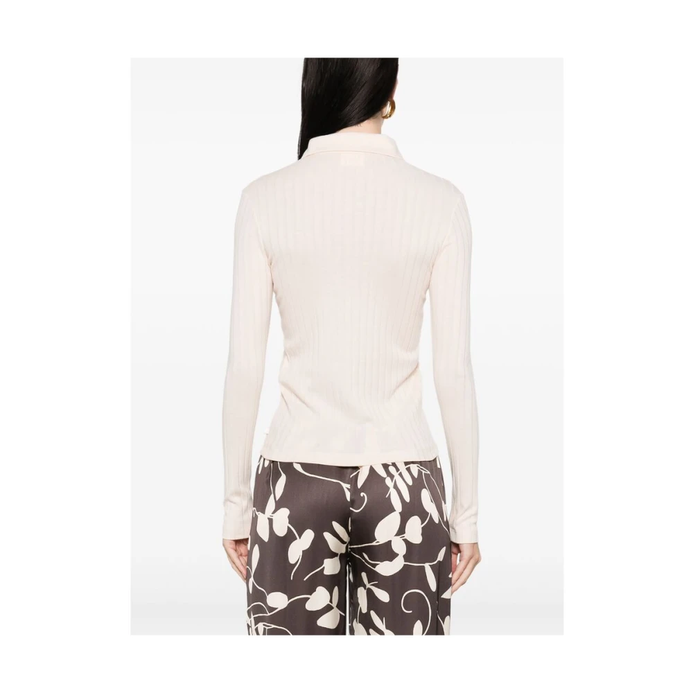closed Blush Beige Button-Up Sweater Beige Dames