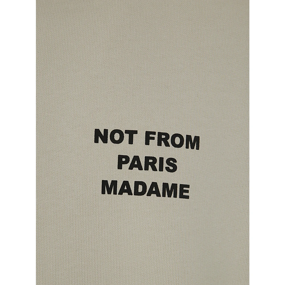 Drole de Monsieur Slogan Sweatshirt Mastic Beige Heren