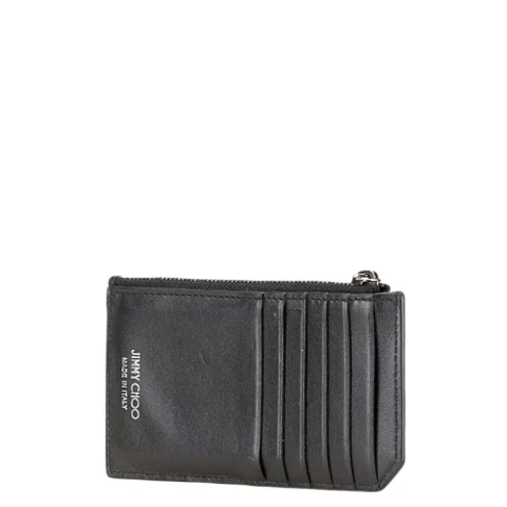 Jimmy Choo Pre-owned Leather wallets Black Dames