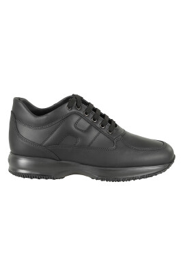 sneakers-interactives-noires-cuir-bout-rond