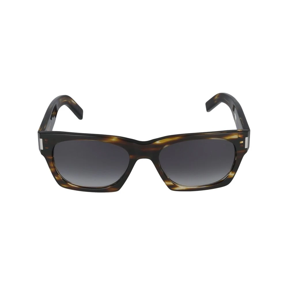 Saint Laurent Unisex Brown Sunglasses, 53 Mm, Havana Grey Sunglasses Sl 402 016