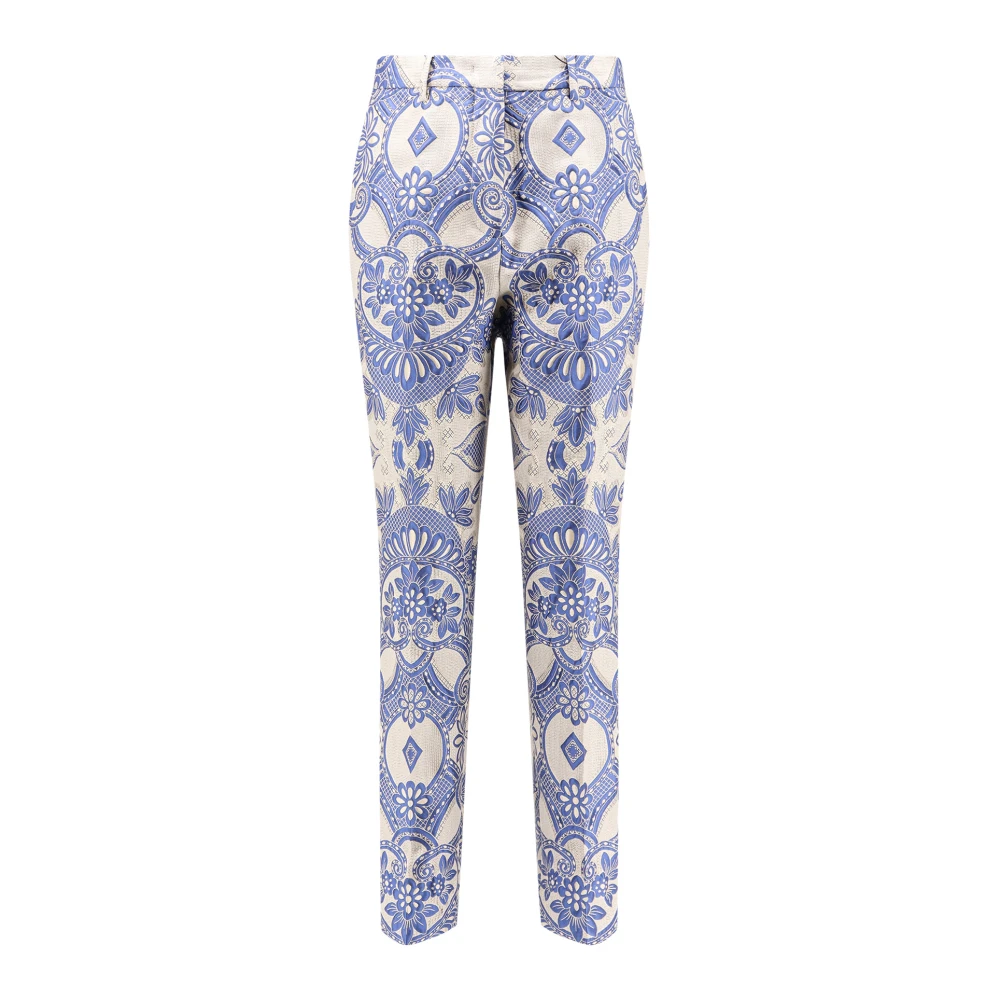 ETRO Broek met iconische print en metalen sluiting Multicolor Dames