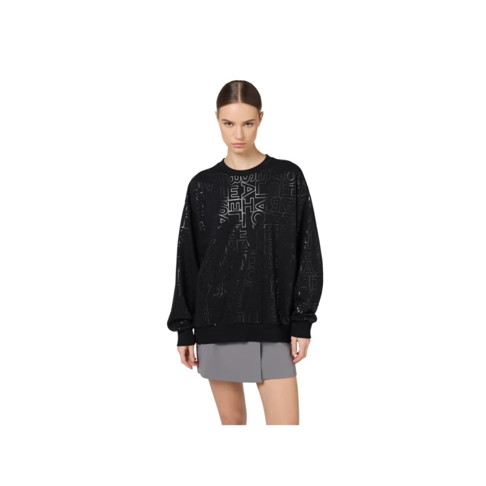 Elisabetta Franchi Zwarte Truien voor Vrouwen Black Dames