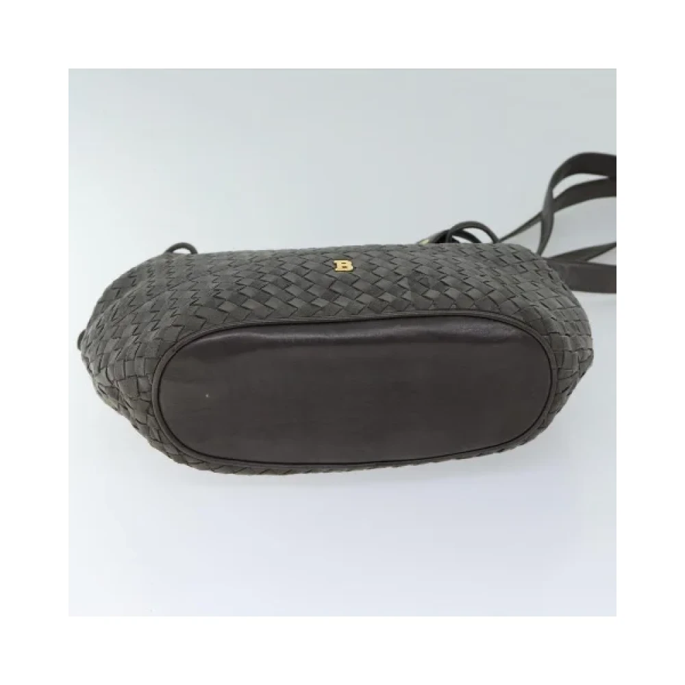 Bally Pre-owned Leather shoulder-bags Gray Dames