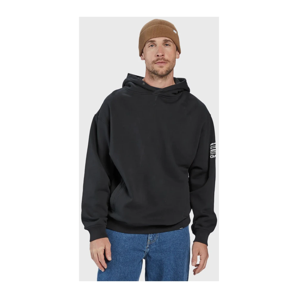 Gabba Zwarte Boxy LS Hoodie Sweatshirt Black Heren