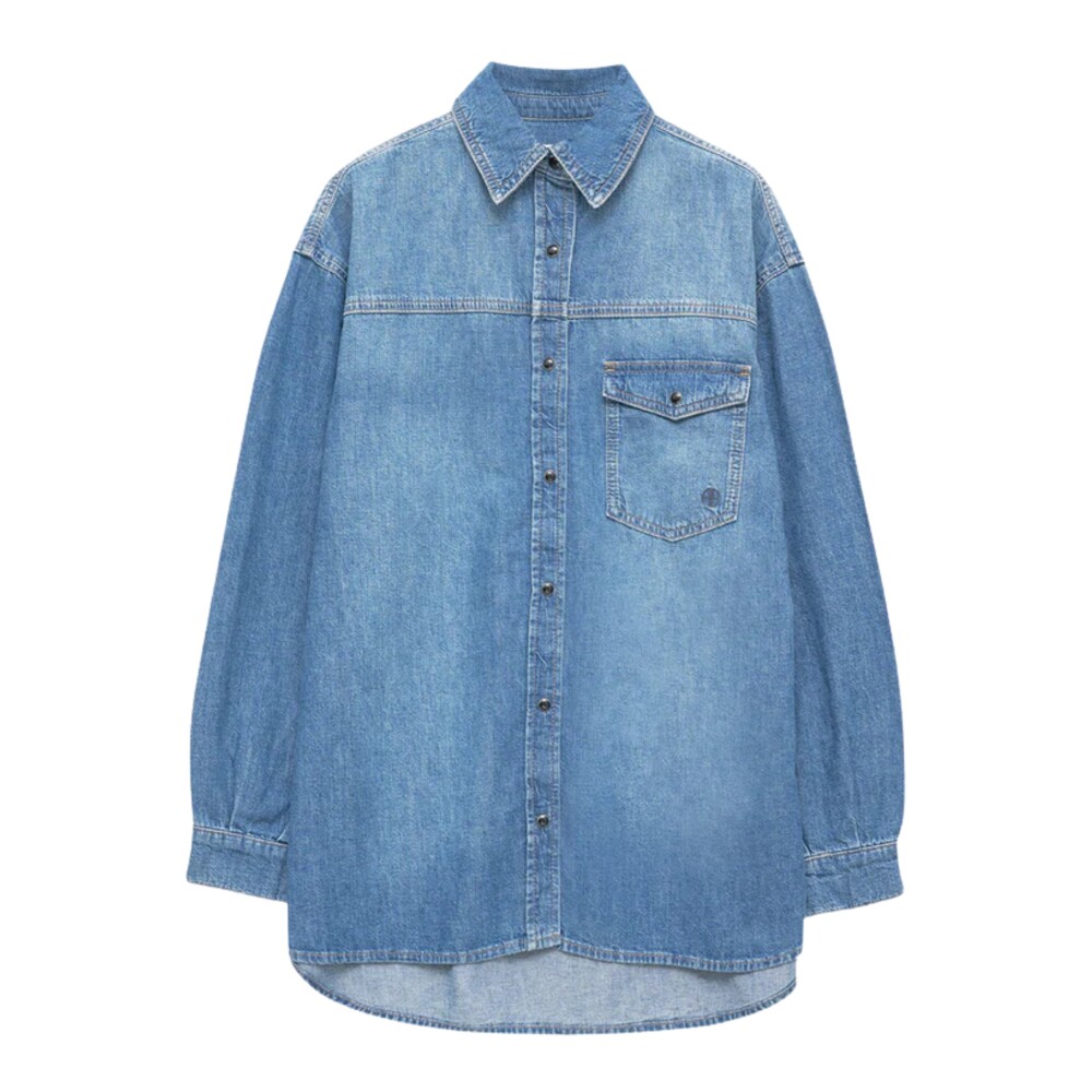 Bl Sloan Denim Skjorte med Oversized Pasform Anine Bing