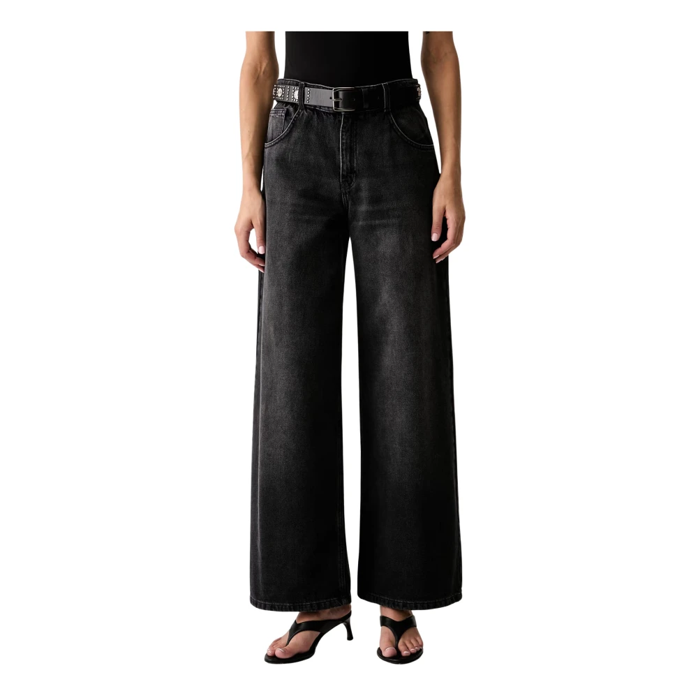 Liu Jo Donna Nero - Candy Wide Jeans - Jeans - Xs - Immagine 4