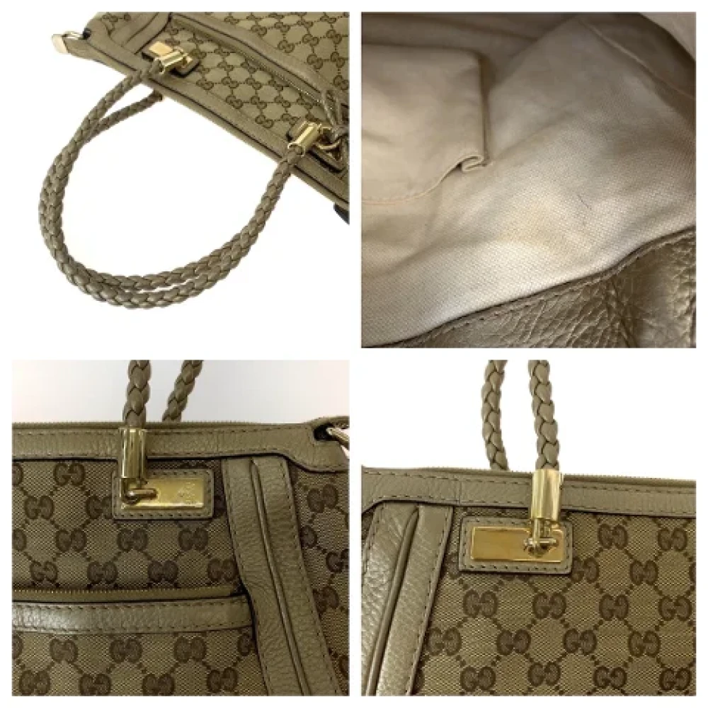 Gucci Vintage Pre-owned Canvas gucci-bags Brown Dames