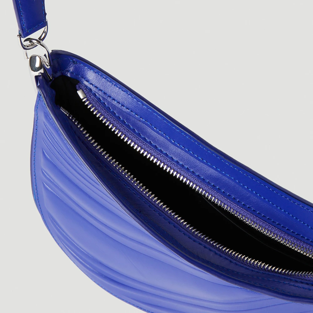 Mugler Spiral Curve Schoudertas Blue Dames