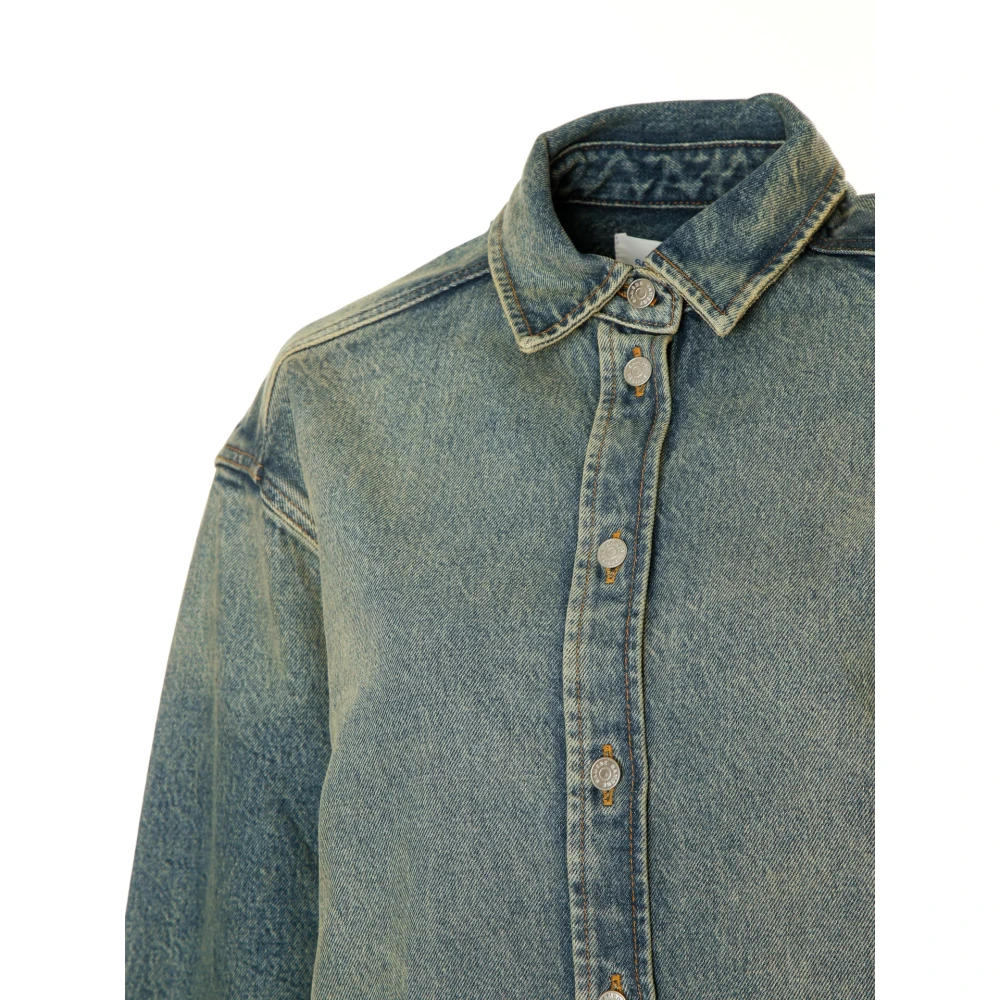 Samsøe Denim Overshirt Salea Blue Dames