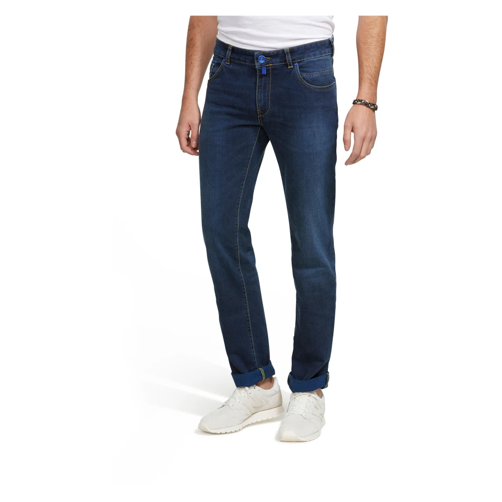 Meyer Slim Stretch Denim Jeans Blue Heren