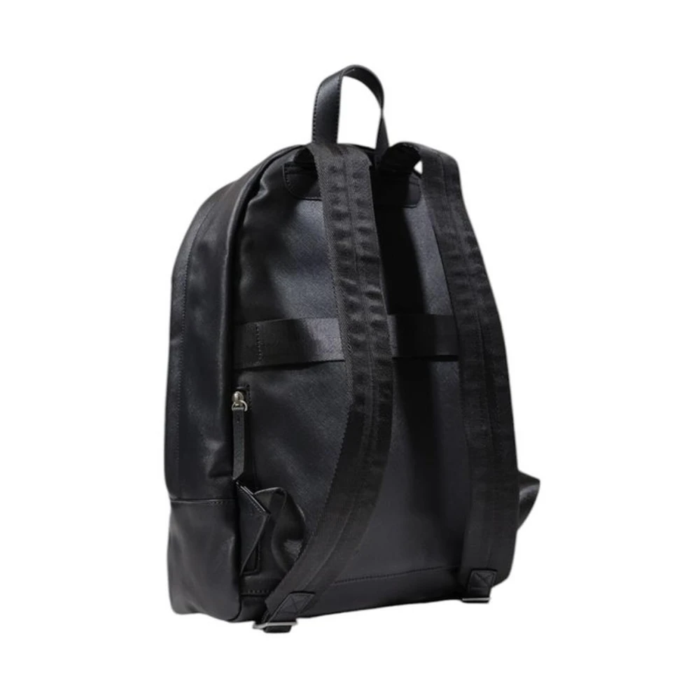 Guess Moderne Zwarte Polyurethaan Rugzak Black Heren