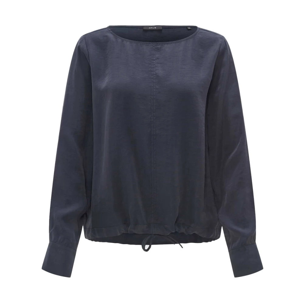 Opus Lange Mouw Blouse Forti Black Dames