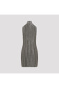 metallic-olive-turtleneck-dress