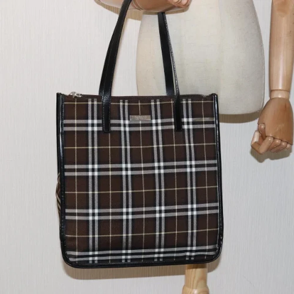 Burberry Vintage Pre-owned Fabric handbags Brown Dames