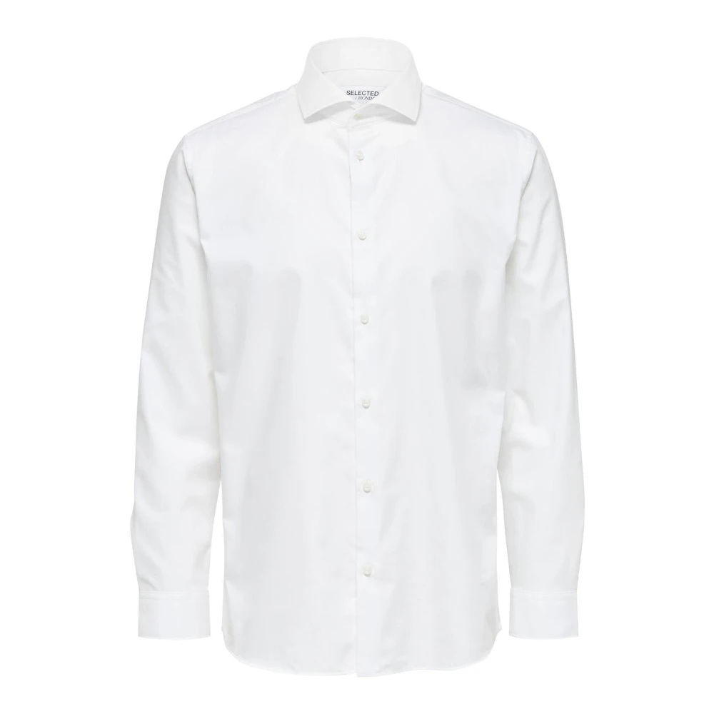 Klassisk Hvit Knapp-opp Skjorte