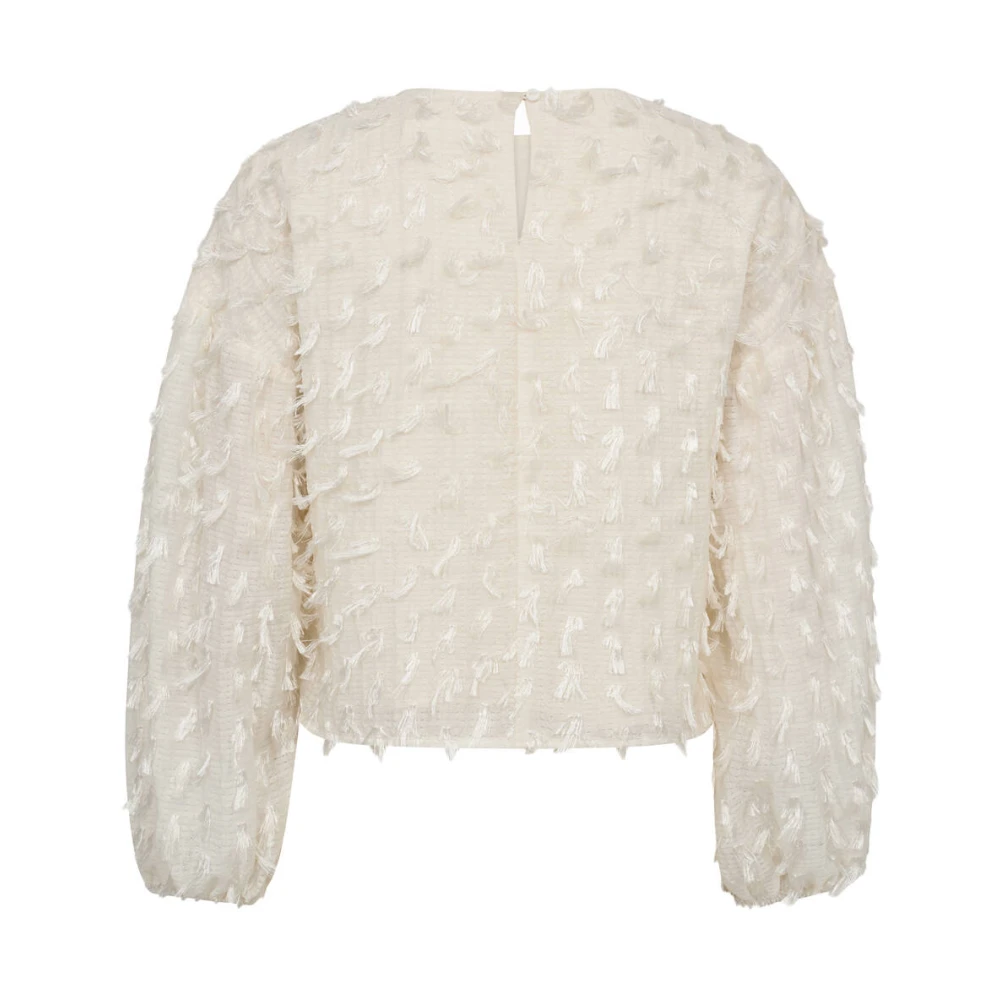 Co'Couture Elegante Blouse met Lange Mouwen Beige Dames