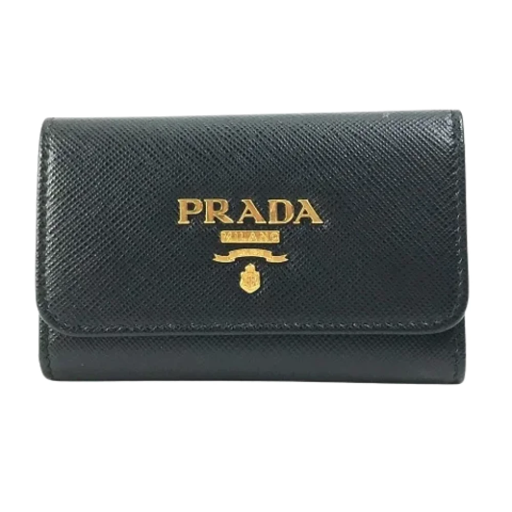 Prada Vintage Pre-owned Fabric key-holders Black Dames