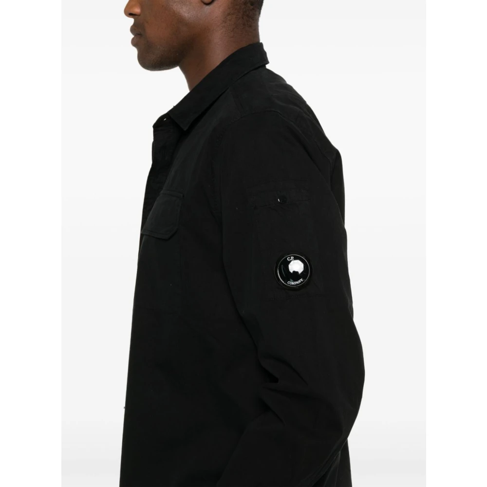 C.P. Company Lens Shirt voor Mannen Black Heren
