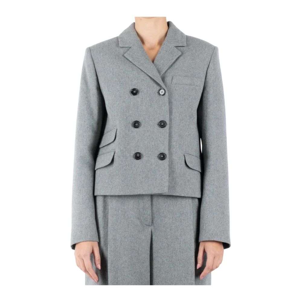 The Garment Gerecyclede Wol Grijs Jack Gray Dames