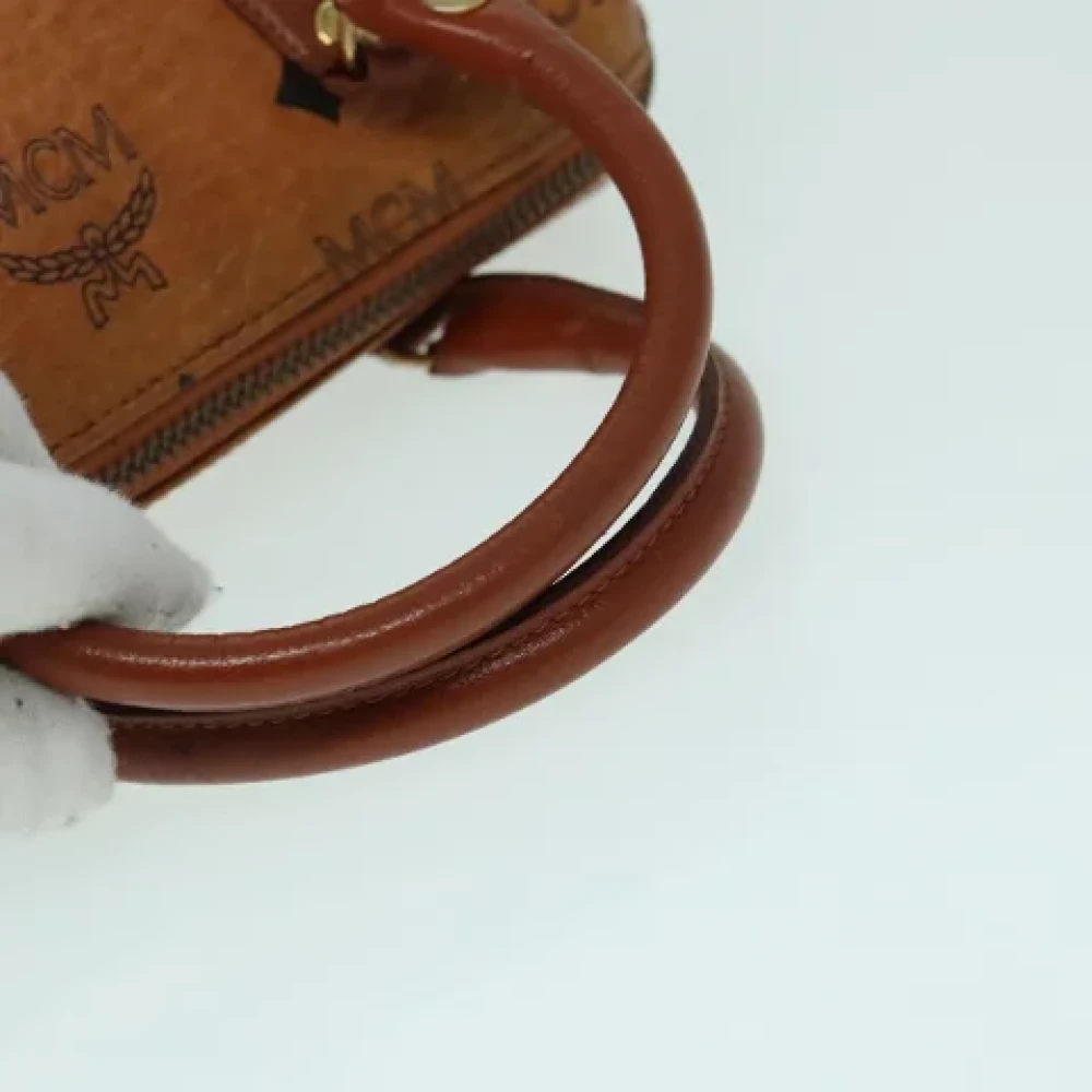MCM Pre-owned Leather handbags Brown Dames