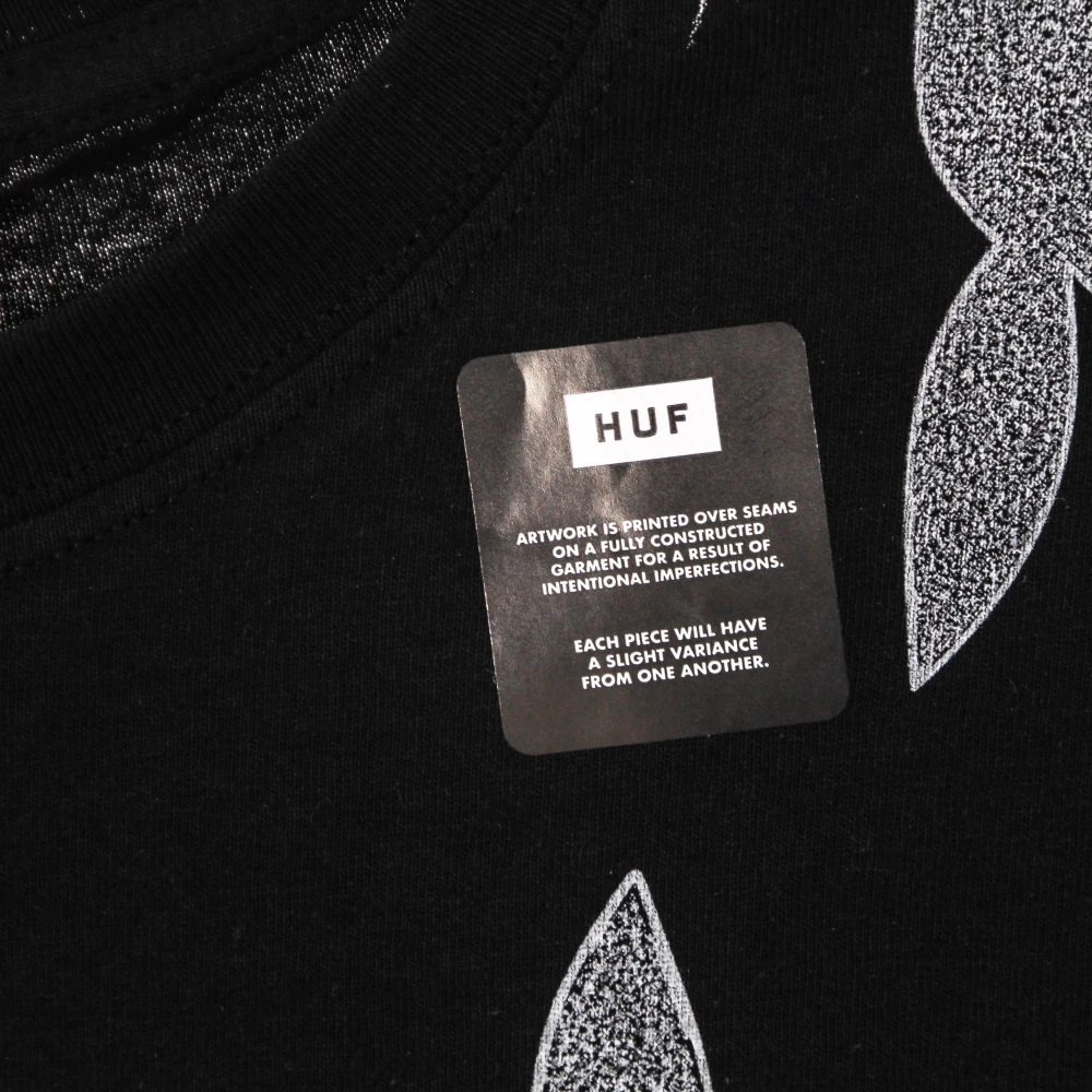 HUF Patroon Tee X Playboy Zwarte T-shirt Black Heren