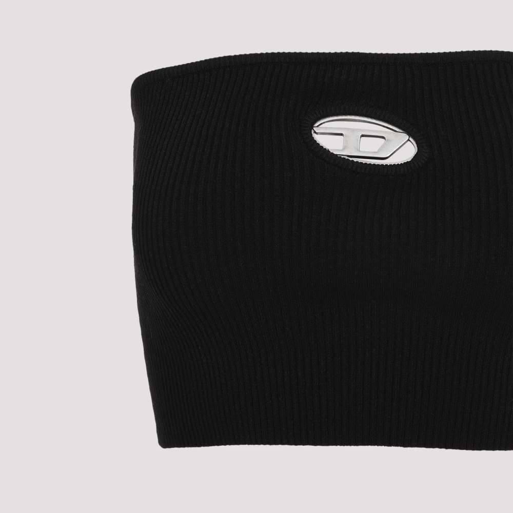 Diesel Zwarte Top voor Vrouwen Black Dames