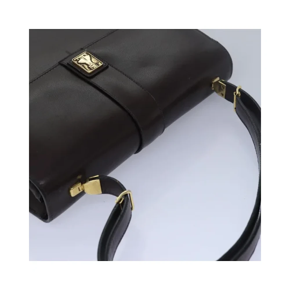 Burberry Vintage Pre-owned Leather handbags Brown Dames