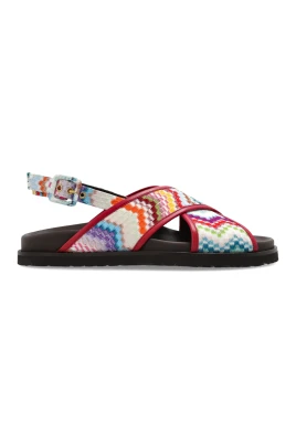 Zigzag Strap Sandals