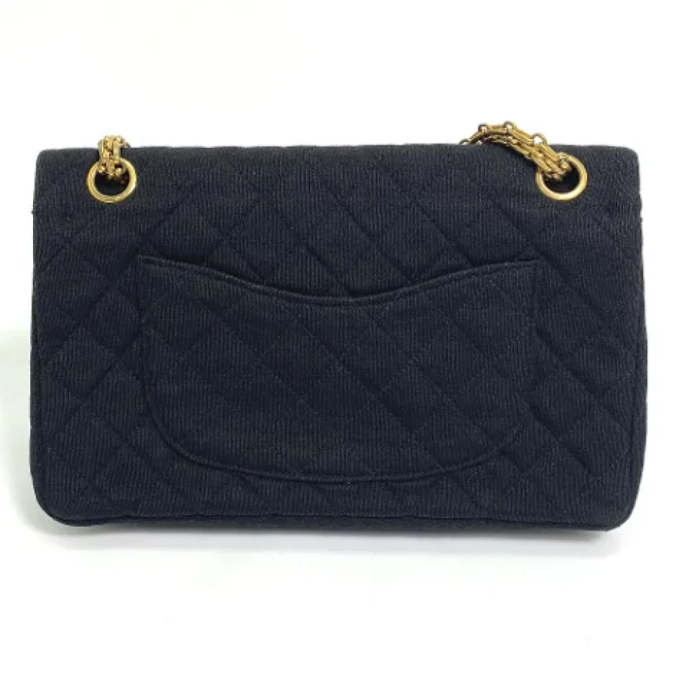 Chanel Vintage Pre-owned Cotton chanel-bags Black Dames