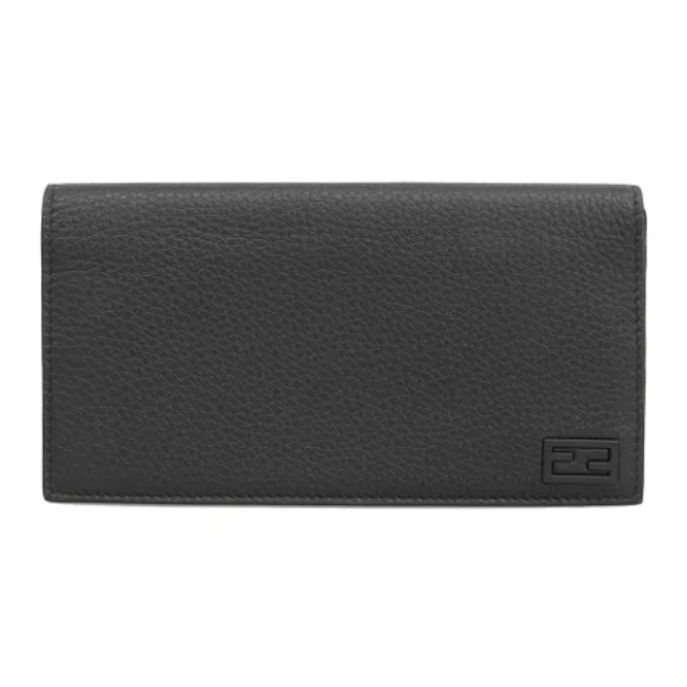 Fendi Vintage Pre-owned Leather wallets Black Dames