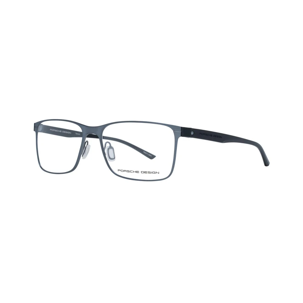 Porsche Design Titanium Grijze Optische Frames Trapezium Stijl Gray Heren