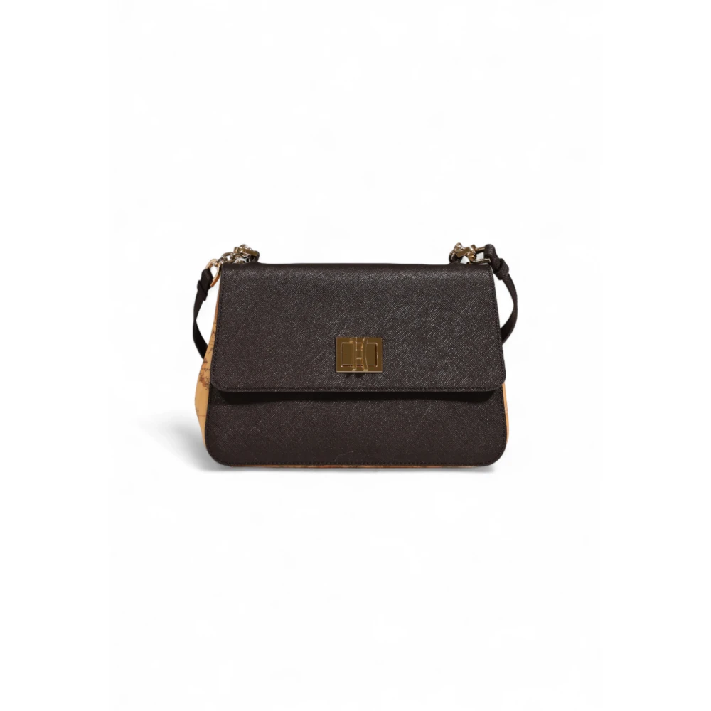 Alviero Martini 1a Classe Zwarte Schoudertas Gemengde Materiaalsamenstelling Black Dames