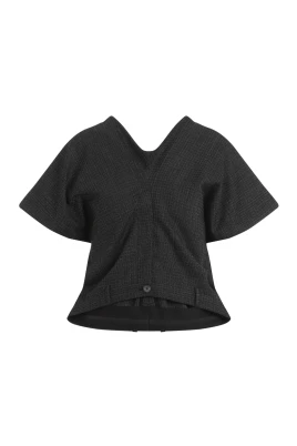 Lyxig Svart Topplagg AW24