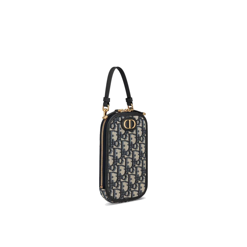 Dior Montaigne Telefoonhoesje met Kettingband Blue Dames