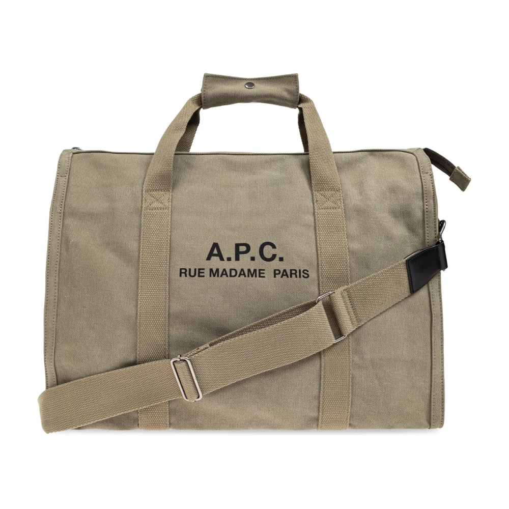 A.p.c. Men's Green Shopping Bags, One Size, Shopper Bag