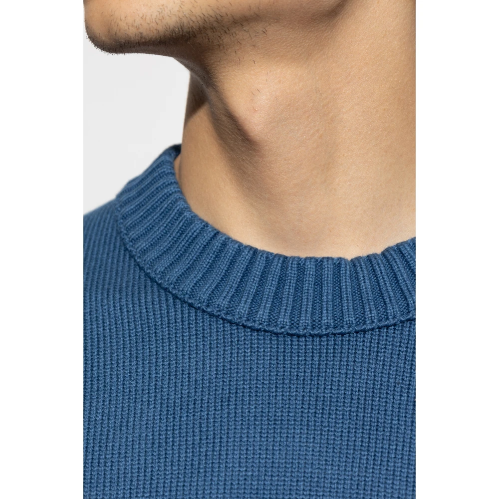 Stone Island Trui met logo Blue Heren